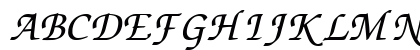 Zapf Chancery Italic Uppercase Preview