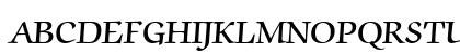 Zapf-ChanceryDemi HU Normal Uppercase Preview