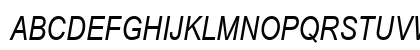 Arial Narrow Hu Italic Preview