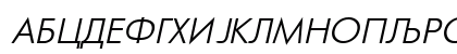 Cir Futura Italic Uppercase Preview