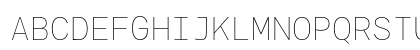 Agyx Mono Thin Regular Uppercase Preview