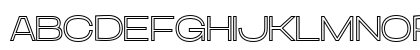 Aniko Thin Outline Regular Uppercase Preview