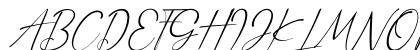 Anthony Hartman Italic Uppercase Preview
