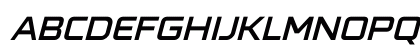 Armstrong Oblique Regular Uppercase Preview