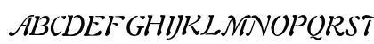AuriolItalic Regular Uppercase Preview
