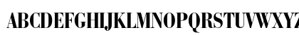 Bauer Bodoni Bold Condensed Uppercase Preview