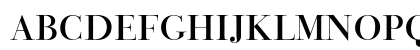 Bauer Bodoni Titling Uppercase Preview