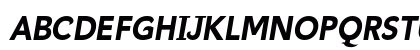 Bawdy BoldItalic Uppercase Preview
