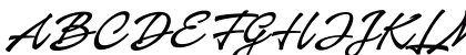 Baystar Script PERSONAL USE ONLY Medium PERSONAL USE ONLY Regular Uppercase Preview