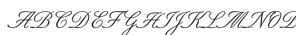 Berthold Script Regular Uppercase Preview