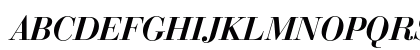 BodoniClassic BoldItalic Uppercase Preview