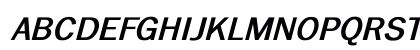 BillilinGothic Bold Italic Uppercase Preview