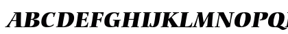 Bitstream Carmina Black Italic Uppercase Preview