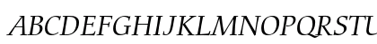 Bitstream Carmina Light Italic Uppercase Preview