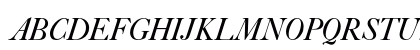 Caslon Italic with Swashes Std Regular Uppercase Preview