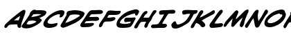 CCJoeKubert Bold Italic Uppercase Preview