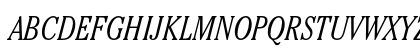 ITC Cheltenham Std Light Condensed Italic Uppercase Preview