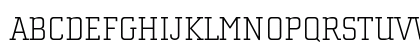 ChollaSlab Thin Uppercase Preview