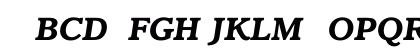 ClaremontBoldItalic Regular Preview