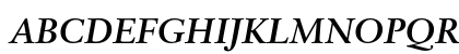 Classical Garamond Bold Italic Preview