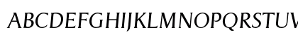 DragonEF ExtraLightItalic Uppercase Preview