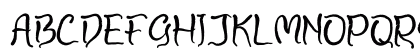 Drakula Manja Regular Uppercase Preview
