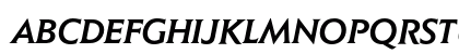 ElanEF MediumItalic Uppercase Preview