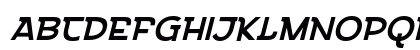 Emencut Slant Bold Uppercase Preview