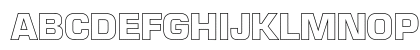 Euro TechnicBoldOutline Uppercase Preview