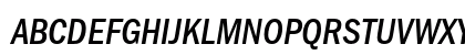 FranklinGothicEF MediCondIta Uppercase Preview