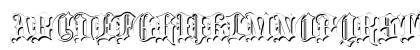 Blackletter Shadow Regular Uppercase Preview
