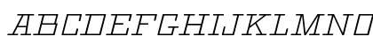 Geometric CG Light Italic Uppercase Preview