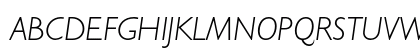 Gill Sans CE Light Italic Preview