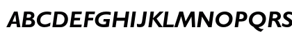 Gill Sans Infant Std Bold It Uppercase Preview