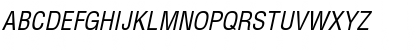 Helvetica Condensed Oblique Font