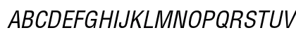 Helvetica Condensed Oblique Preview