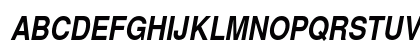 Helvetica Narrow Bold Italic Preview