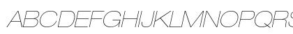 Helvetica Neue 23 Ultra Light Extended Oblique Preview