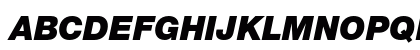 Helvetica Neue LT Std 96 Black Italic Preview