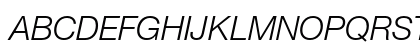 Helvetica Neue LT Std 46 Light Italic Preview
