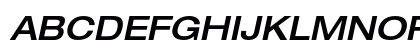 Helvetica Neue LT Std 63 Medium Extended Oblique Preview