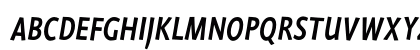HerbertEF RegularItalic Uppercase Preview