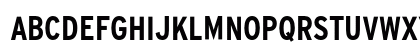 Interstate Bold Cond Uppercase Preview