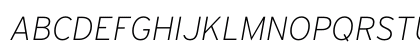 Interstate ExtraLight Italic Preview