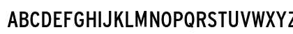 Interstate RegularCondensed Uppercase Preview