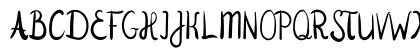 Jenilla Regular Uppercase Preview