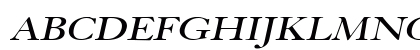 Bliss Wide Italic Uppercase Preview