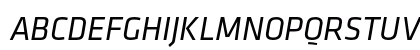 Klavika Reg Caps Italic Uppercase Preview