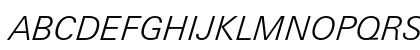 LinotypeUnivers BasicLightItalic Preview