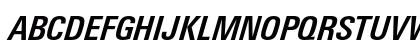 LinotypeUnivers CondBoldItalic Preview